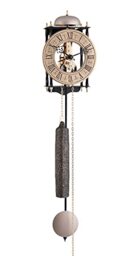 Hermle 70504-000701 Antique Style Wall Clock with Skeleton Movement and Strikes on the Hour