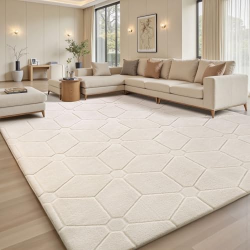 Sour Lemon Rugs Living Room 275x370,3D Cream Area Rugs for Bedroom,Extra Large Rugs for living room,Machine Washable Anti Slip Short Pile Rug Carpets Mat for Kids Room Bedroom