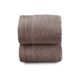Top Towel - Premium - Large Bath Towels - Bath Towels - 2 Face Towels or Bidet -30x50cm - 100% Cotton - 600g - Vison