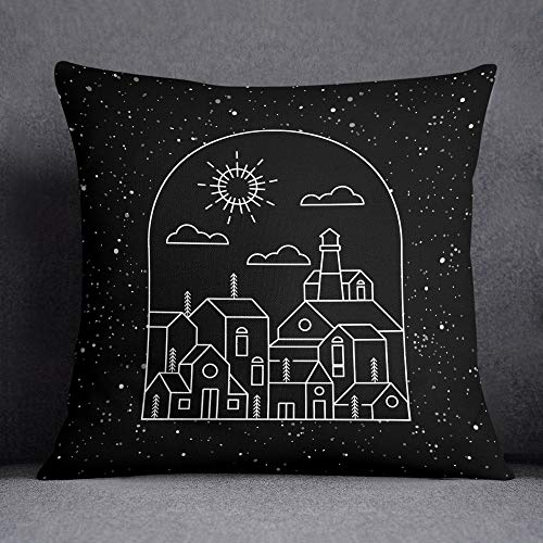 Bonamaison Decorative Cushion Cover, Throw Pillow Case, Size: 45X45 Cm - Designed and Manufactured in Turkey
