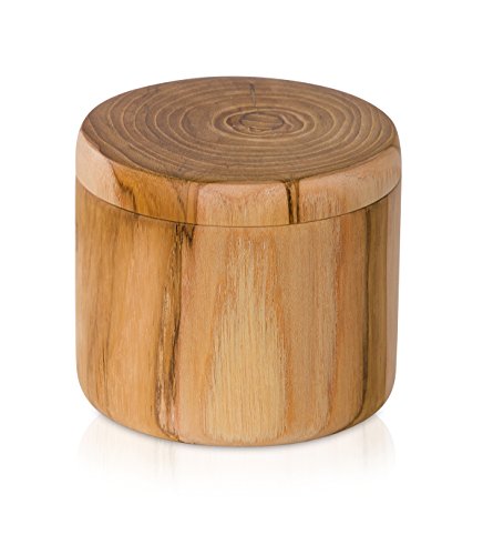M??ve Teak cotton box 9,5 x 9,5 x 8 cm made of teak wood, wood