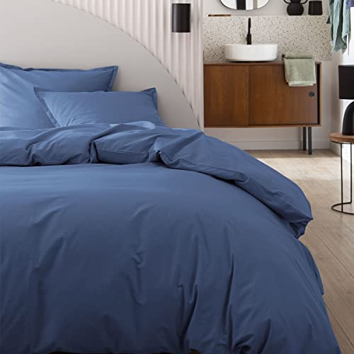 Essix Plain Cotton Duvet Cover, Made in France, 260 x 240 cm