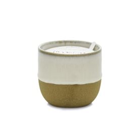 Paddywax Scented Candles Premium Kin Range Candle in Reusable Glazed Ceramic Pot, 170g, Jasmine + Bamboo