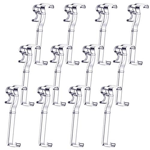 Blulu 12 Pieces 2.5 Inch Valance Clips for Horizontal Blinds