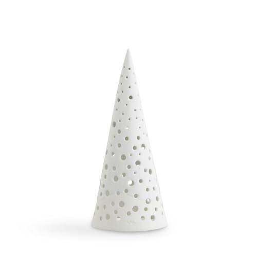 Kähler Nobili Tea Light Holder Tall Height 19 cm Danish Design White