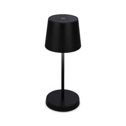 BRILONER - Rechargeable Lamp with USB c, Desk lamp with Touch, Dimmable, Warm White Light Colour, IP44, 26x10.5cm, Bedside Lamps, Table lamp, Battery lamp, Table Lamps for Living Room, Black