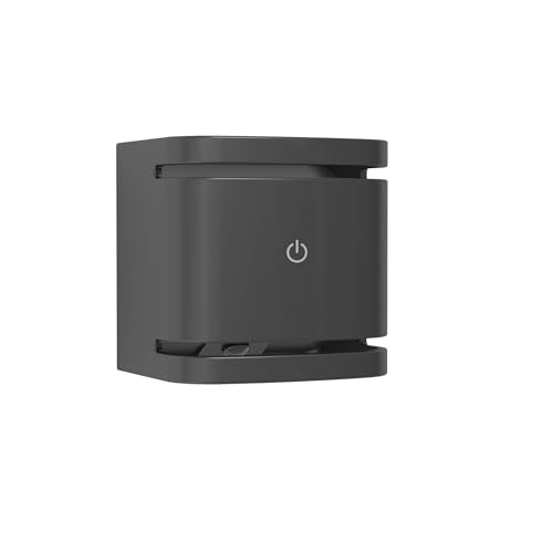 Eglo Battery Operated wall Light Fixture Tressanti, Rechargeable Outdoor lamp with Motion Sensor, Wireless Outside Lighting with Touch, Black Plastic, IP44, 8.2 x 8.2 cm