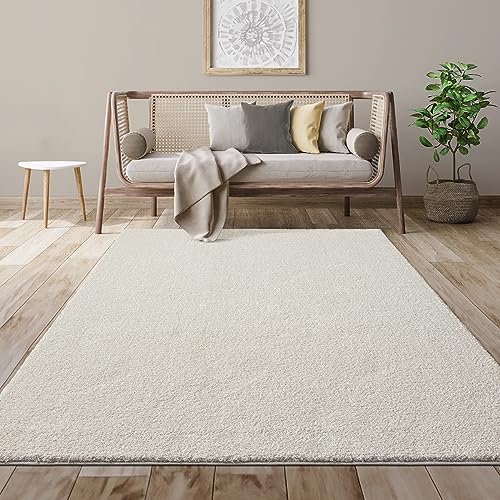 Mias Teppiche Giant Modern Fluffy Dense Short Pile Living Room Rug, Supersoft Feeling, Melange Effect, Elegant Shine