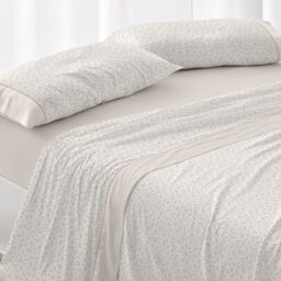 Burrito Blanco - Bedding Set - Bed 135 cm Design 539 - Beige (135 x 190/200 cm.)