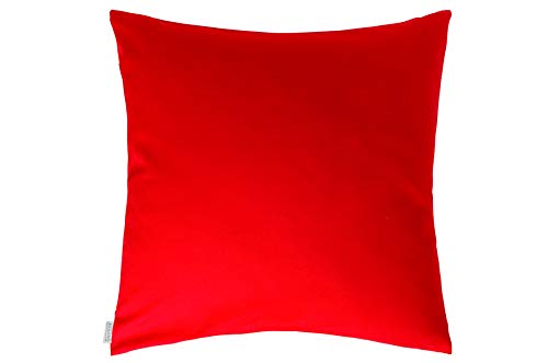 Homing Decorative Cushion Cover Red Plain (1 Piece) 40 x 40 cm