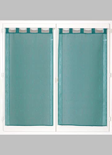 Atout Ciel Pair of Curtains 60 x 90 cm Duck Blue