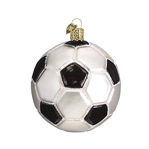 Old World Christmas Soccer Ball Glass Blown Ornaments for Christmas Tree