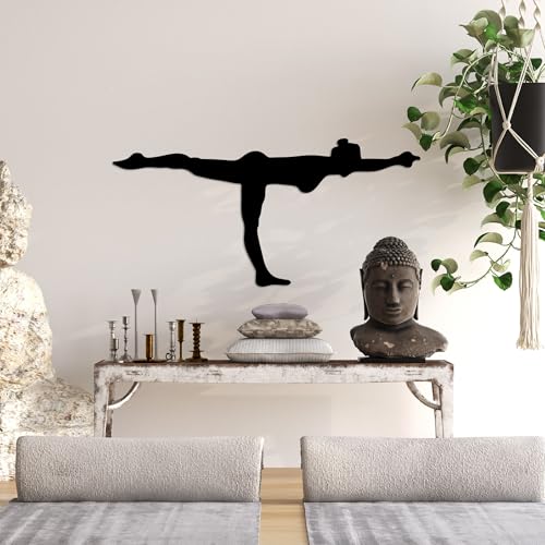 Stylish Black Decorative Metal Wall Accessory, 60 x 30 cm, 100% Metal, 1.5 mm Thickness, Perfect for Modern Home Decor & Unique Wall Art