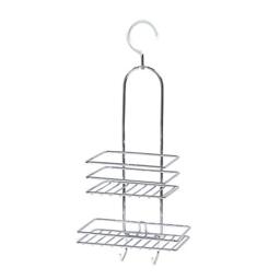 Bath & Shower 871125295098 Shower Rack, Stainless Steel, Silver, 18.5 x 10 x 36 cm