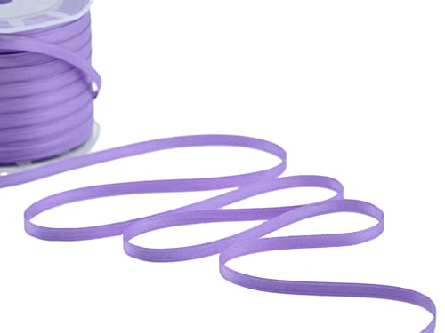Furlanis - Double Satin Ribbon, Decoration, Gift, Christmas Packing, Wedding, Party, Made in Italy - Wisteria, 6 mm x 25 m