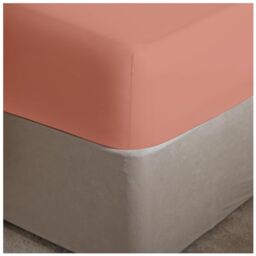 GC GAVENO CAVAILIA Easy Care Percale Extra Deep Fitted, Luxury Soft & Cosy Non Iron Thick Polycotton Bed Sheets, Blush Pink, Double