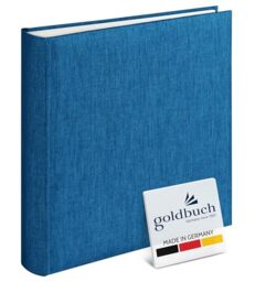 Goldbuch photo album, summertime, 25x25 cm, 60 pages with glassine, light blue, 30x31 cm