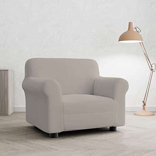 Italian Bed Linen PreTTY Bi-Elastic Sofa Cover Extendable Taupe 1 Seater