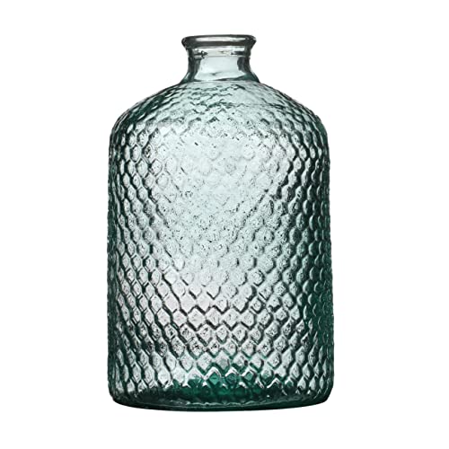 NATURAL LIVING Serena 5L Recycled Glass Vase DIAM 18.5CM X H31CM