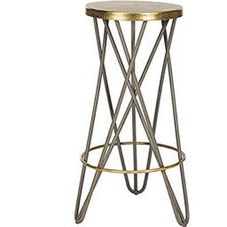 SAFAVIEH Modern Bar & Counter Stool, in Beige and Gold