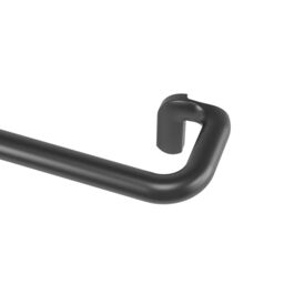 Umbra Twilight Curtain Rod Set Wrap Around Design Ideal for Blackout or Room Darkening Panels, 66 to 144 Inches, Black