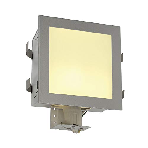 SLV KOTAK recessed Wall Light/Ceiling and Wall Lighting Inside, recessed Light, recessed Wall Light, Ceiling Spotlight / E27 25W Grey