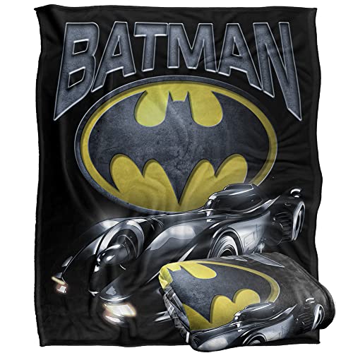 FLASH The Blanket, 152 x 127 cm Batman Batmobile Silky Touch Super Soft Throw Blanket
