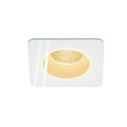 SLV Ceiling-Mounted Light PATTA-F/Illumination for Walls, Paths, entrances, LED Outdoor spot, Ceiling Spotlight / IP20/IP65 3000K 11W 860lm White dimmable 38 Degrees