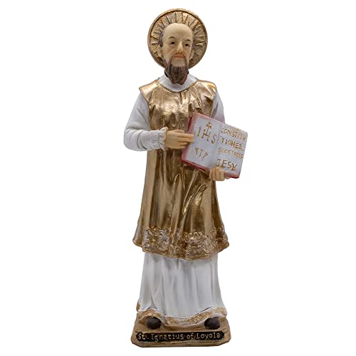 "VILLAGE GIFT IMPORTERS 8"" Saint Ignatius of Loyola Statue - Beautiful Religious Figurine Statue Figure Saint Santo Ignacio de"