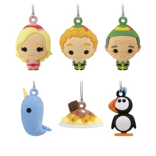 Hallmark Elf Mini Christmas Ornaments, Shatterproof, Set of 6, Christmas Movie Gifts