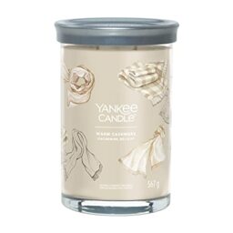 Yankee Candle Signature Scented - Warm Cashmere Large Tumbler with Double Wicks - Soy Wax Blend Long Burning - Perfect Gifts for Women, 1724370E