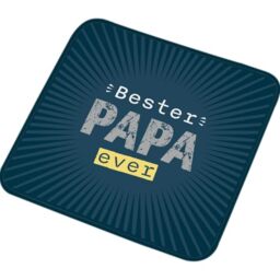 GRUSS & CO 73890 Magic Towel with Bester Papa Ever, Guest Towel, Pressed Shape, Cotton, 30 cm x 30 cm, Gift for Dad, Father's Day, Birthday