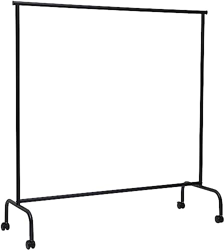 Maul MAULlimbo Row Wardrobe - Mobile, Stylish Coat Rack for Event Rooms, Trade Shows and Office - Sturdy, Elegant Metal Clothes Rack for Jacket and Coat - Black