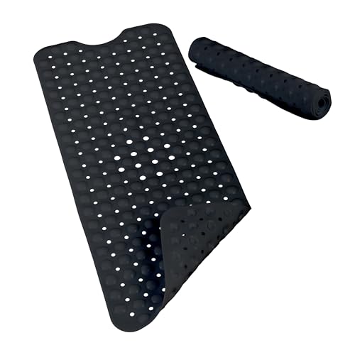Relaxdays Bathtub Mat, Extra Large Size with Suction Cups, Washable, 97 x 39 cm