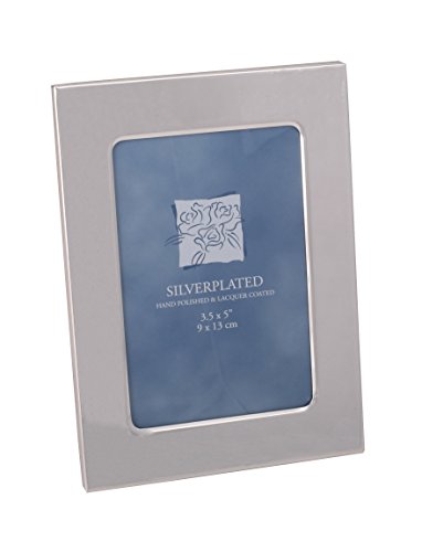 "Elegance Silver Plated Picture Frame, 3"" x 5"", 1 Count (Pack of 1)"