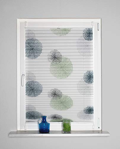 Home Fashion Up & Down Rawlins Pleated Blind Blue Green 130 x 50 cm 10