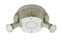 Briloner LED Spotlights/Ceiling Lights, Metal, Satin Nickel, GU10, 3 W