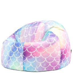icon Mermaid Large Kids Bean Bag with Filling Included, Multicolour