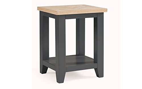 Julian Bowen Bordeaux Lamp Table, Dark Grey