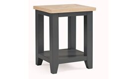 Julian Bowen Bordeaux Lamp Table, Dark Grey