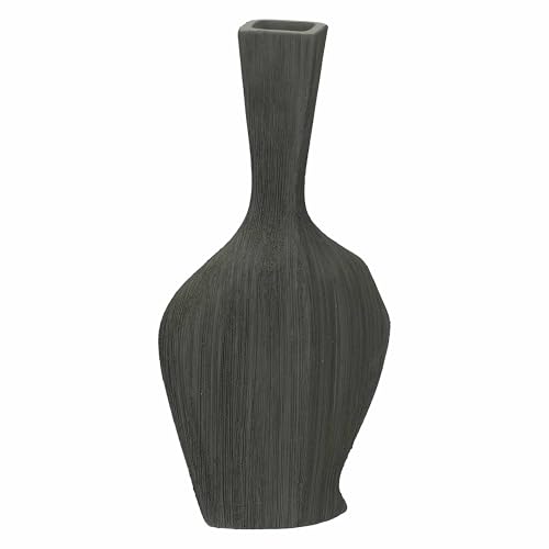 rituali domestici - Deco Vase Medium Neck Stoneware, 17 x 7.5 cm, Depth 31 cm, Hemp Collection