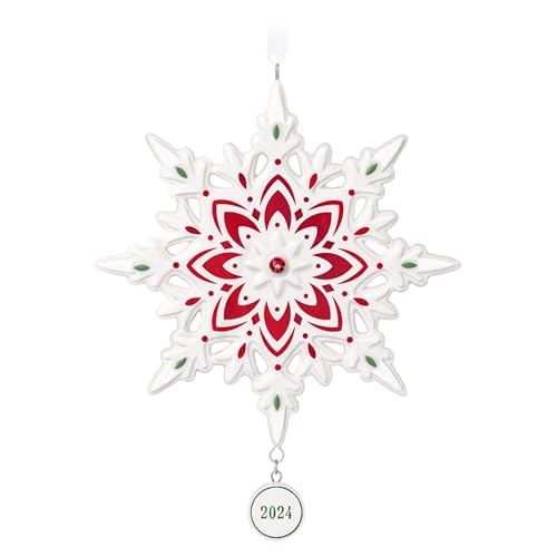Hallmark Keepsake Christmas Ornament 2024, Snowflake 2024, Porcelain, Snowflake Gifts