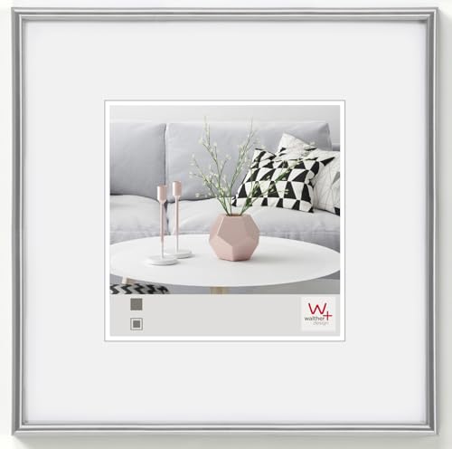 walther design Picture Frame Silver 20 x 20 cm Galeria Plastic Frame KS220H