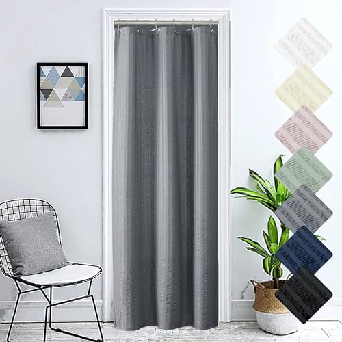 Aiyufeng Moga Stall Shower Curtain 36x72 Inches, Grey Shower Curtain for Stall, Fabric Shower Stall Curtains, Hotel Quality Bathroom Shower Curtains