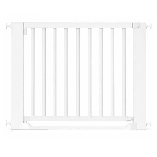 Safetots Wooden Heritage Flat Step Gate, White, 95cm - 103cm, Pressure Fit