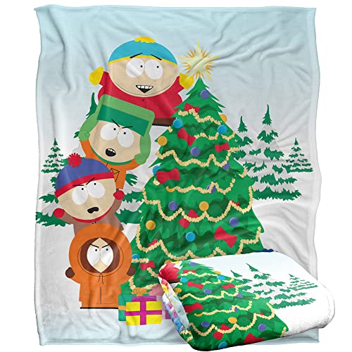South Park The Boys Decorating Tree Silky Touch Super Soft Throw Blanket 152 X 127 Cm
