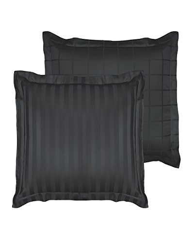 De Witte Lietaer Pillowcase, Combed Cotton, Ebony, 60 x 60 cm