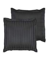De Witte Lietaer Pillowcase, Combed Cotton, Ebony, 60 x 60 cm