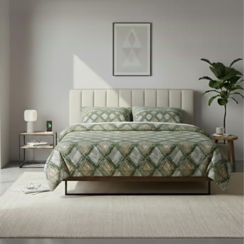 Jenny Sesàl ISIDE Cotton Sheet Set – Sheet Set + Pillowcases (Sage Green, Single)