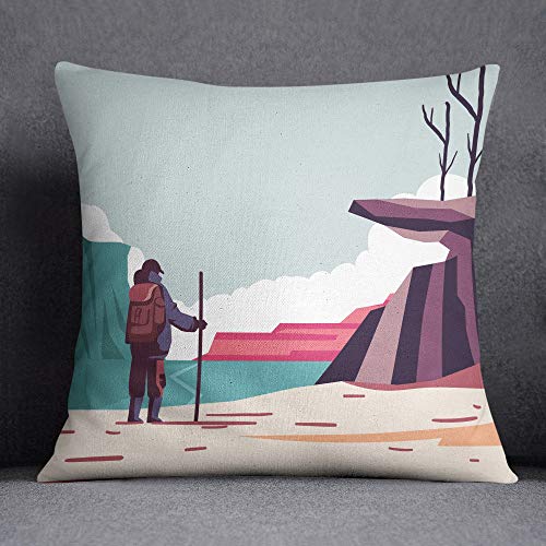Questo Casa Decorative Cushion Cover, Cushion Cover, Home Decoration, for Sofa, Coffee, Size: 45 x 45 cm – Designed and Made in Türkiye